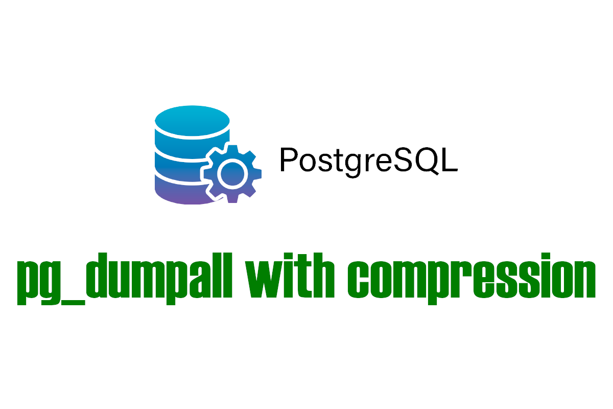 PostgreSQL pg_dumpall backup with compression