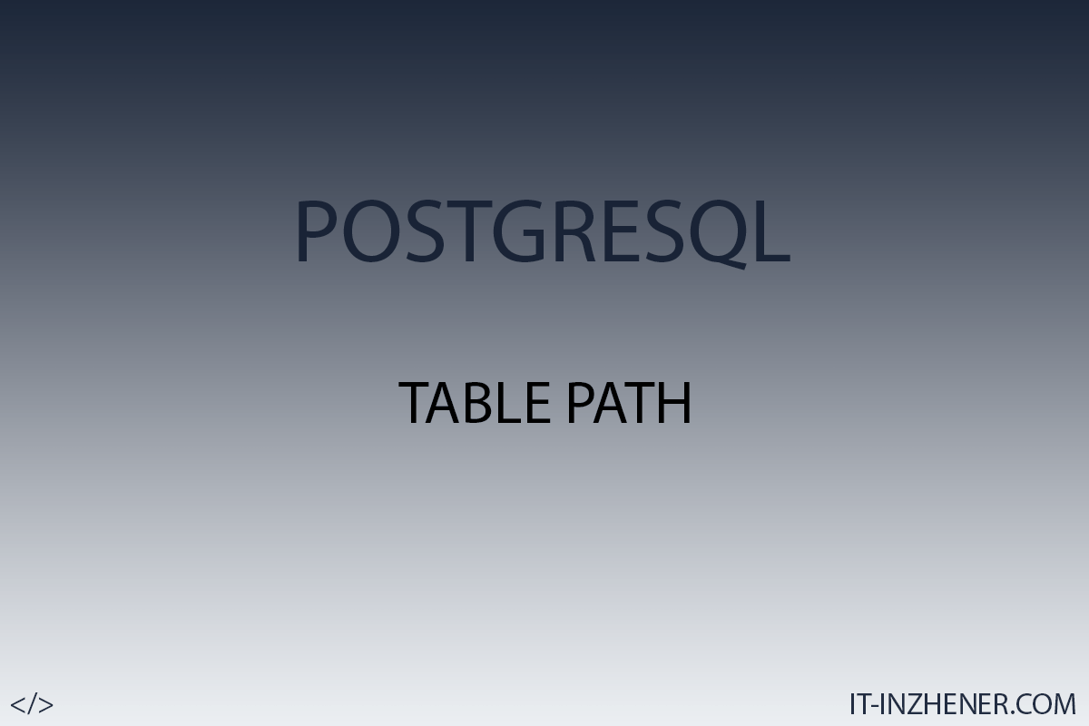 PostgreSQL - Как определить к каким файлам на диске соответствуют таблицы в базе данных