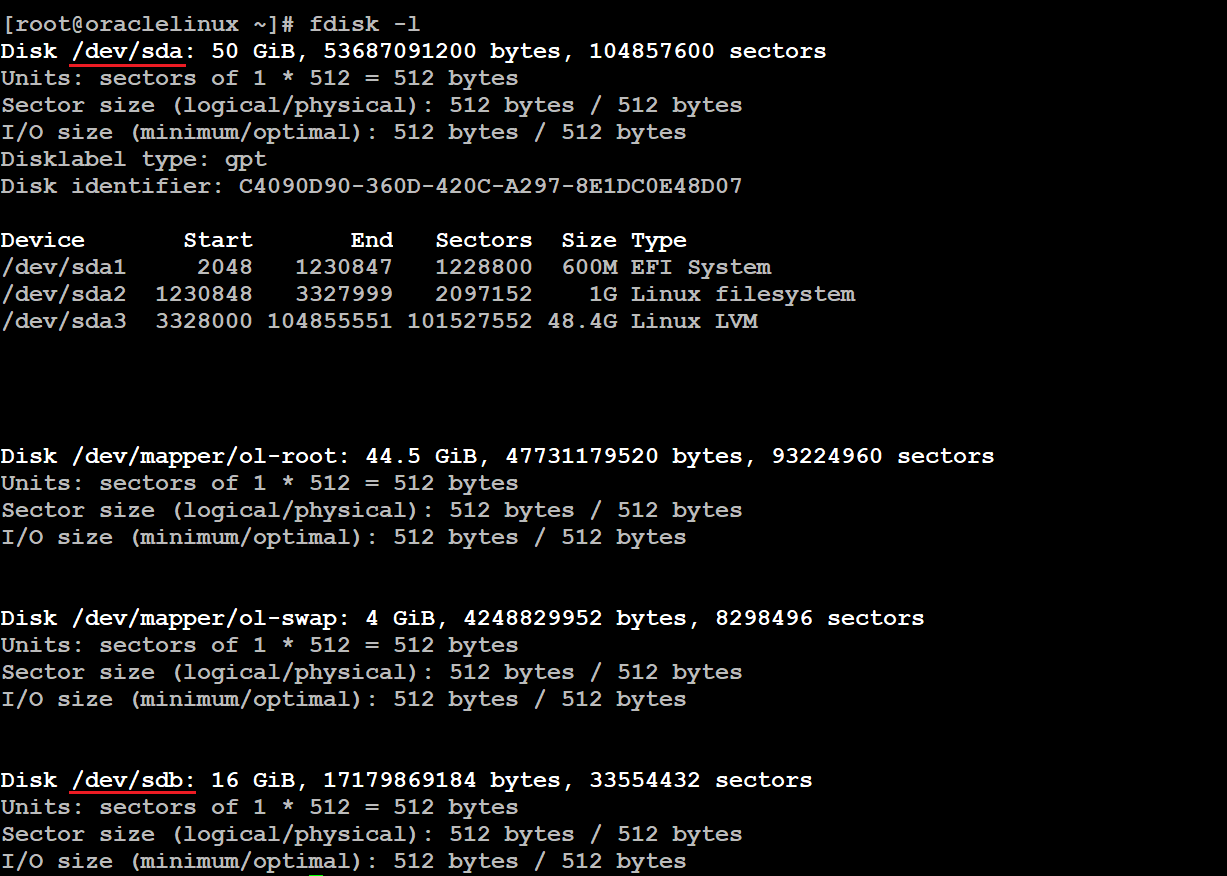 linux adding disk