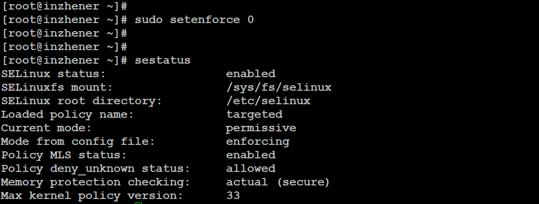 disable SELinux on Linux