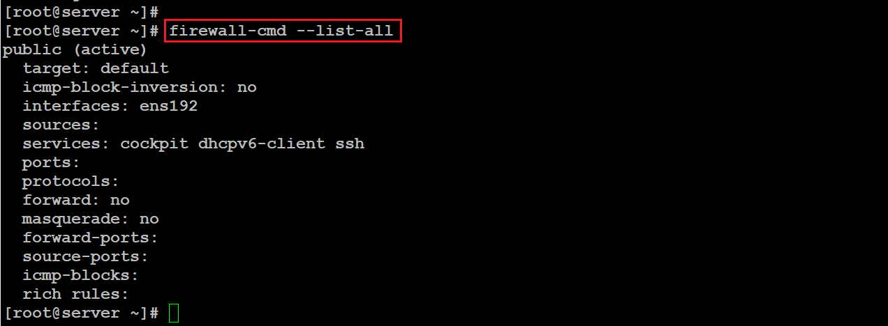 firewall open port