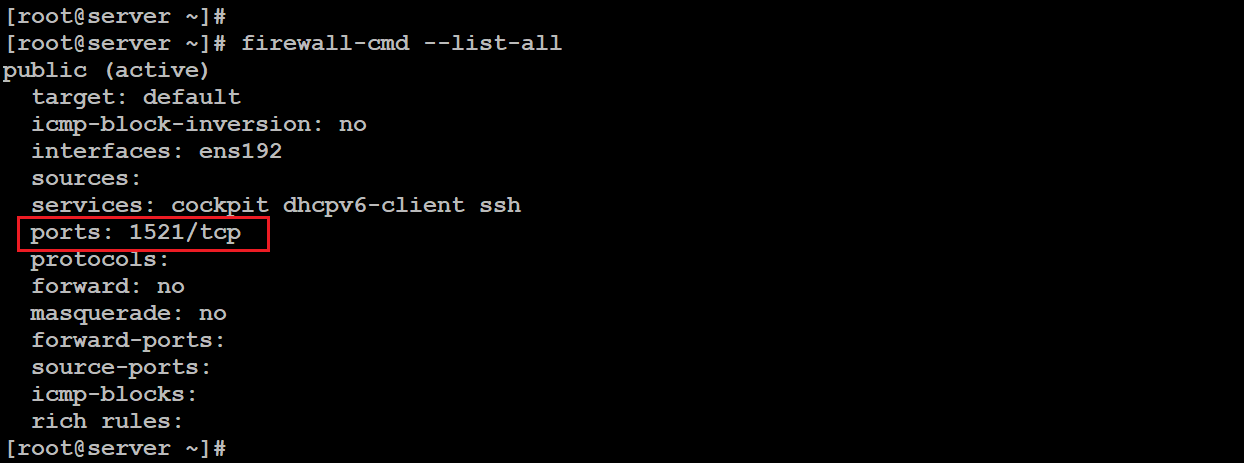 firewall open port