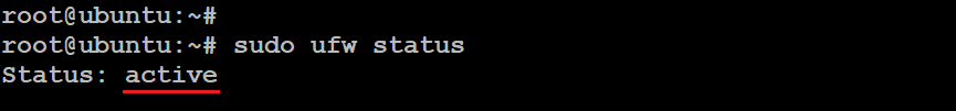 ubuntu ufw status inactive