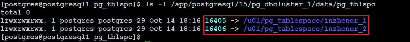 postgresql moving tablespace