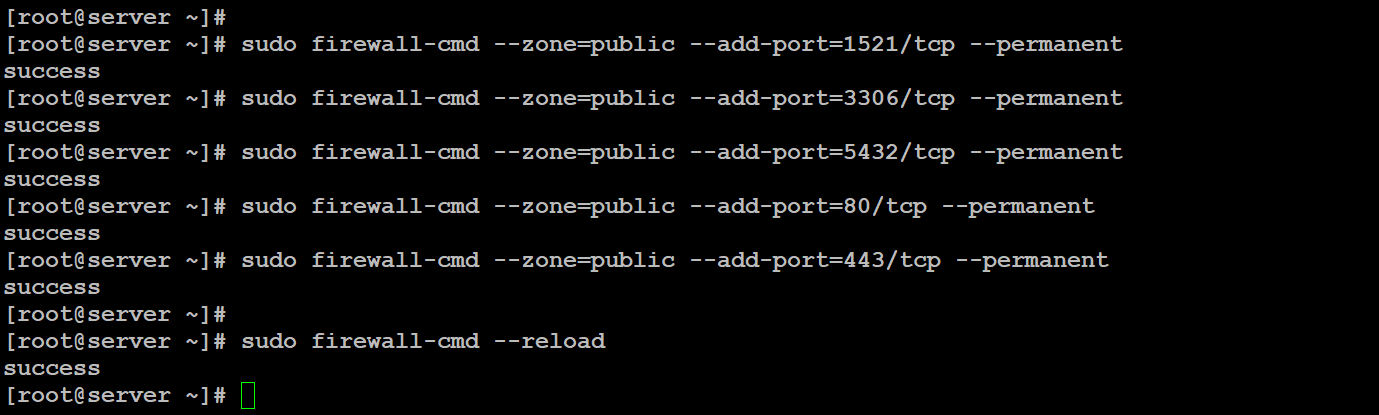 linux firewall check open port